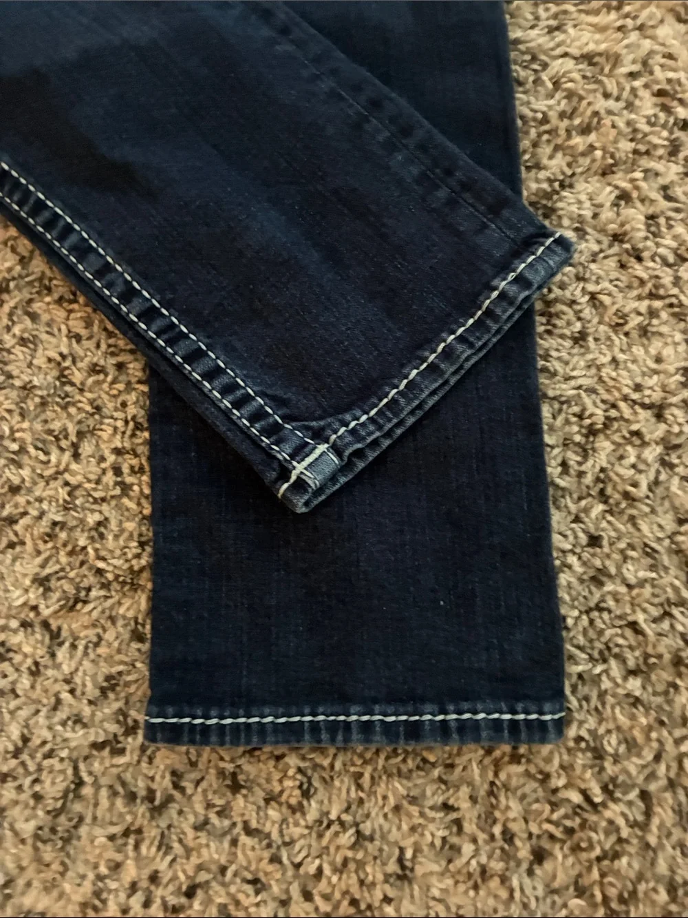 True Religion Jeans Men’s SZ 32 Blue Denim Skinny No flap Big T